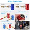 R1234YF Quick Coupler Adapter Self-Sealing & Puncture Can Tap for Car AC System