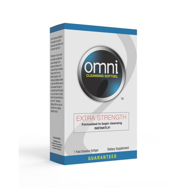 Omni Herbal Detox Cleanse Softgel: Fast Acting Body Detox, Quick Flush Toxin Rem