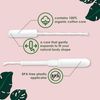 L. Organic Cotton Tampons Multipack - Light + Regular 42 Count x 2 Pack (84 Count Total) (Packaging May Vary)
