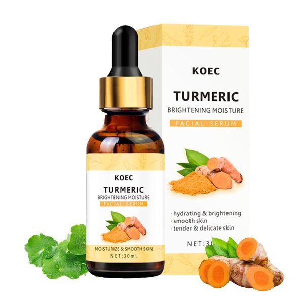 Turmeric Skin Brightening Serum, Turmeric Face Serum, Dark Spot Remover Serum For Face, Skin Lightening Serum, Turmeric Facial Serum for Lifting & Age Spots Sun Spot Improve Skin Tone