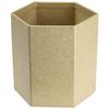 Décopatch - Ref AC794C - Hexagon Pencil Holder - Papier Maché Object to Decorate - 8 x 8 x 7cm - Decorate with Décopatch Papers & PaperPatch Glue, Glitter, Paints
