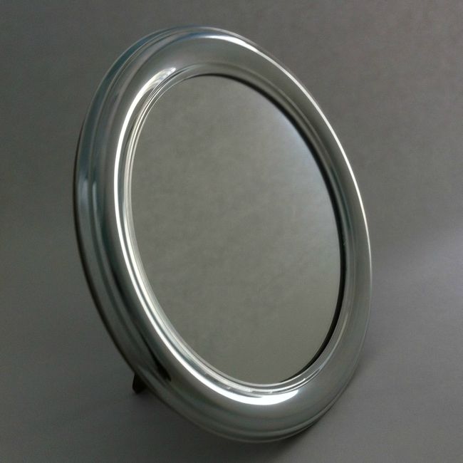 AlpaDur 7-1/2" Round Tabletop Mirror by Pedro Durán S.A. of Madrid Spain