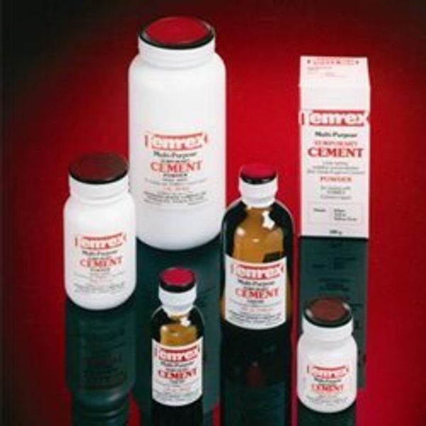 TMX Temrex Cement Powder Yellow Btl/100gm