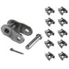 Jeremywell 60 SS Stainless Steel Roller Chain Offset Link (10PCS)