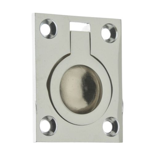 idh by St. Simons 25220-026 Professional Grade Quality Genuine Solid Brass Flush Ring Pull, Polished Chrome