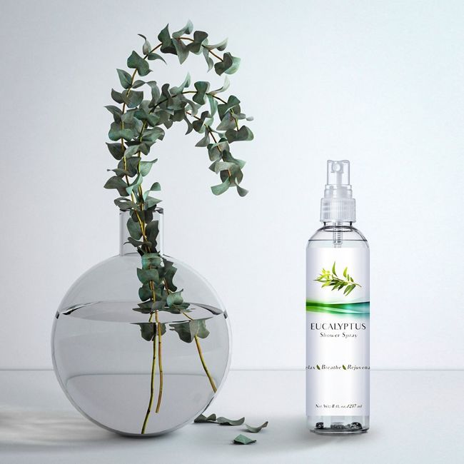 Monsuri Eucalyptus Shower Spray Aromatherapy Mist: Steam Shower Eucalyptus Oil Spray for A Relaxing at Home Spa Day Experience. Ideal Self Care Gifts