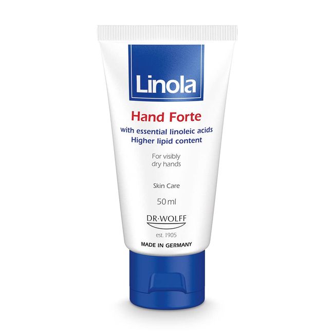Linola Hand Forte Cream 50ml| Intensive Nourishing Day and Night Cream | Developed to Care Visibly Dry and Itchy Hands| Contains Linoleic Acids | Medical Skin Care | Developed by Experts
