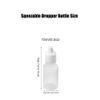 Bamboopack 50PCS 15ml/1oz Empty Clear Plastic Squeezable Dropper Bottles Refillable Eye Liquid Dropper Containers for Essential Oils