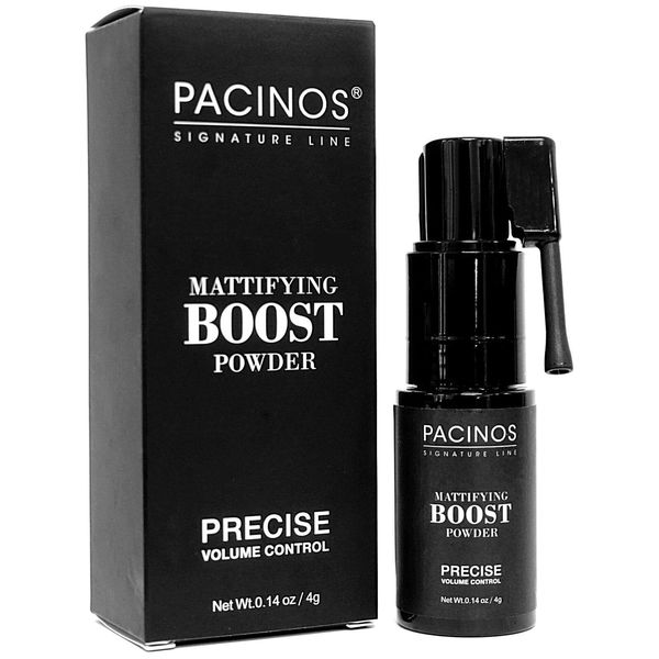 Pacinos Mattifying Boost Powder - Precise Hair Volume Control, Lightweight Powder adds Texture with Matte Finish and Oil Control, 4g.