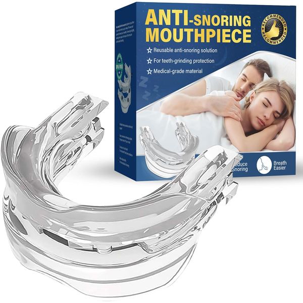 Anti Snoring Devices: Anti Snoring Mouthpiece, Stop Snoring Aids for Men Women, Adjustable Anti Snore Mouth Guard to Reduce Bruxism & Snore for Quite Night