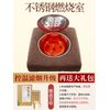 Left hand steaming oriental medicine blood circulation dry perineum dysmenorrhea moxibustion, chair brown + moxa 8 pills + 5 sets