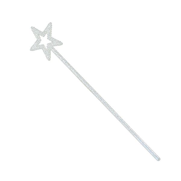 Fairy White Glitter Star Wand