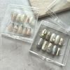 SHAREYDVA Acrylic Nail Tip Case with Double Sided Tape 3P