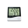 Indoor Bedroom Digital LCD Temperature Humidity Meter Clock Home Thermometer