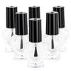TRIXES 6x Empty Heart Shaped Nail Varnish Bottles