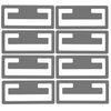 8 Pack Grey Replacement Clips for IKEA Schottis Blinds - Replacement blind clips