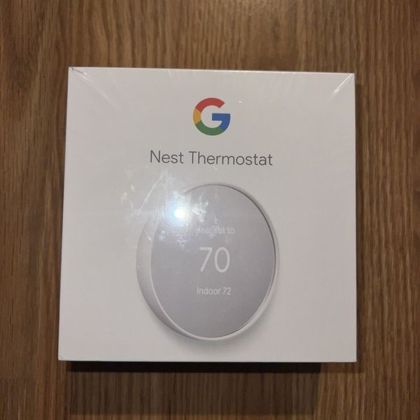 Google Nest Thermostat G4CVZ Programmable Wifi Thermostat Snow New Sealed