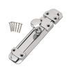 Premium Flat Slide Door Bolt 4" Polished Chrome