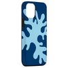 iPhone 12/12 Pro Danish Pastel Abstract Algae Modern Minimalist Blue Case