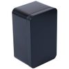 DOITOOL Black Storage Box Rectangular Tinplate Box Portable Tea Leaf Storage Container Silver Rectangular Empty Tin Box Containers- 13x8x6cm (Black) Box Storage