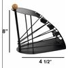 [4 Compartments] Black Remote Control Holder TV Remote Caddy Desktop Organizer