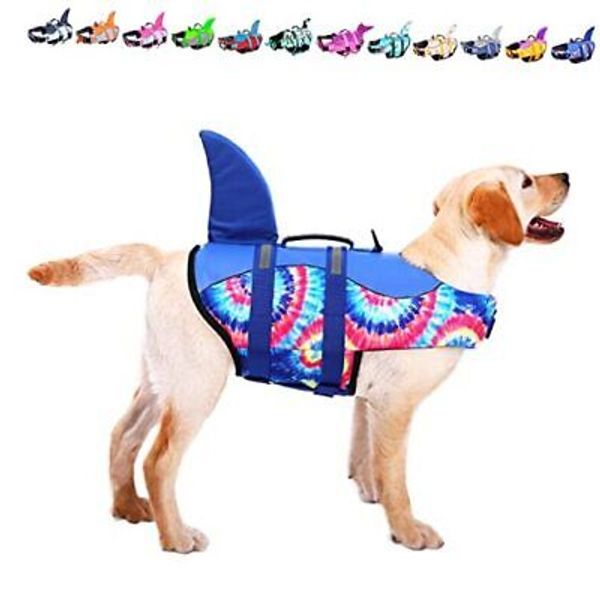 Dog Life Jacket Pet Life Safety Vest for Swimming XX-Large Blue Bandhnu