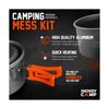 Camping Cookware Mess Kit Set with Stove - Backpacking Compact Camping Cookwa...
