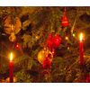 100 pc Bulk Red Christmas Tree Candles For Chime,Pyramid,Carousel- 4  x 1/2 inch