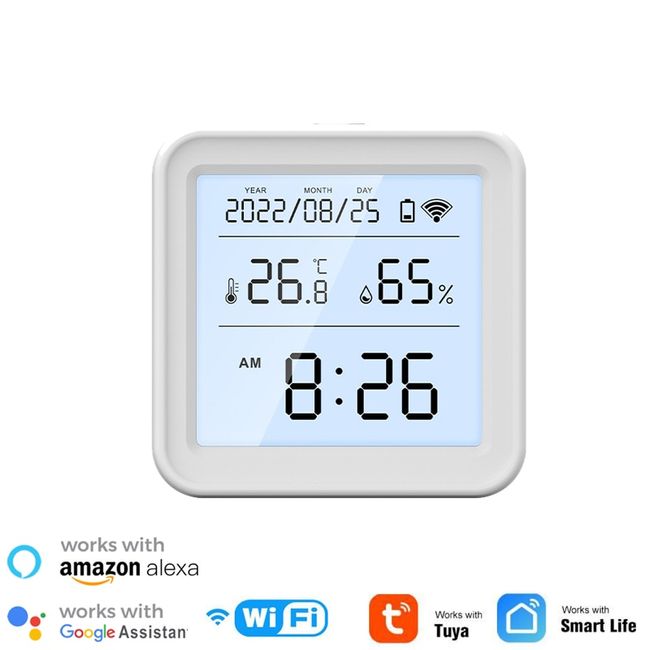 Tuya Smart WiFi Temperature Humidity Sensor Remote Hygrometer Thermometer