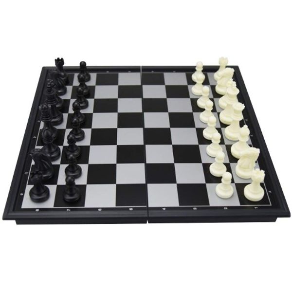 SC.bA Folding Chess Board, Board Game, Battle Game, Brain Game, Strategy Game, Brain Training, Compact, Portable, Easy to Carry