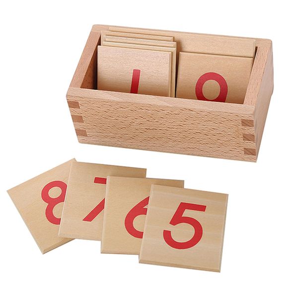 LEADER JOY Montessori Math Materials Numeral Cards for Preschool Early Learning Tool