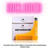 Beard Bib GROOMARANG Beard Catcher Shaving Apron for Men - PLUS Beard Shaping Comb Template