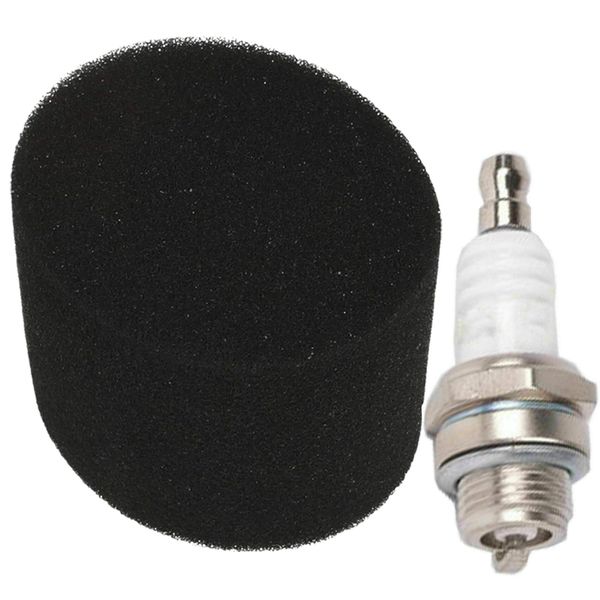 SPARES2GO Air Filter + Spark Plug Kit for Qualcast Lawnmower