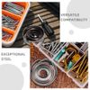 OSALADI 1 Set Clockwork Return Spring Bench Drill Press Spring Drill Press Spring Replacement Stable Drill Press Spring Drill Press Quill Feed Spring Coil Spring Silver Steel