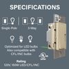 Legrand Radiant 150-Watt Single-Pole/3-Way LED Advanced Dimmer, Ivory