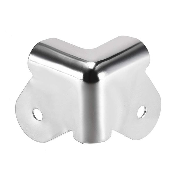 uxcell Speaker Corner Protector Cabinet Edge Corner Speaker Stackable Guard Wrap Corner 35mm Case Protection Silver 8pcs