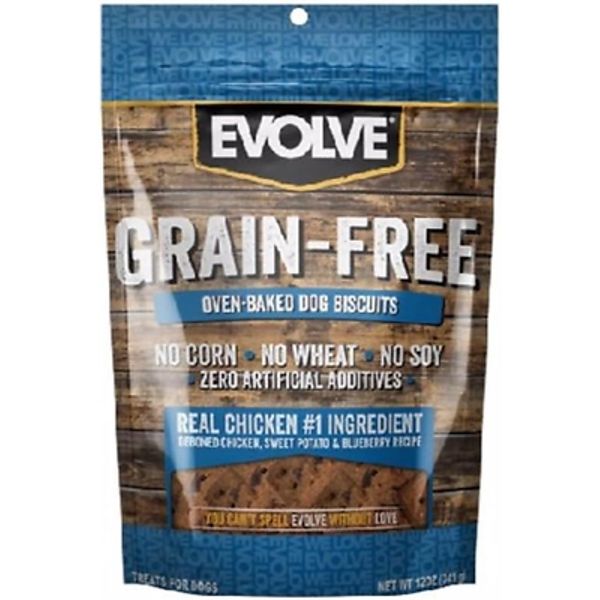 Pet Food Grain Free Deboned Chicken, Sweet Potato and Blueberry Dog Biscuits 12-