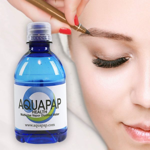 Aquapap Microblading Tattoo Aftercare Distilled Water Clean Rinse and Blot 24 Pack of 8oz Bottles