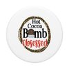 Hot Cocoa Bomb Obsessed Leopard Christmas Decorations Cute D PopSockets Swappable PopGrip