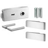 Glastürbeschlag Set Studio eckig 2-tlg. DP 415 BB Edelstahl matt