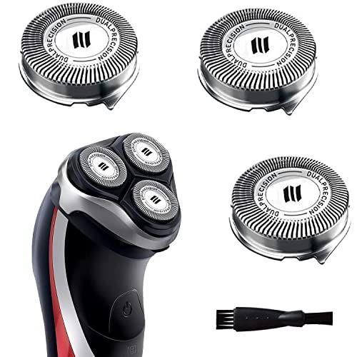 HQ8 Replacement Heads Compatible with Philips Aquatec Shavers, HQ8 Razor Blades Fit for Norelco Aquatec HQ8 Series Electric Shavers PT720 AT880 AT810 Heads, New Upgraded HQ8 Blades, 3-Pack