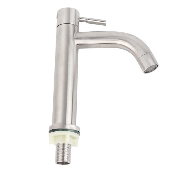 YUMILI Water Faucet - Stainless Steel Single Cold Water Tap Undercounter Water Kitchen Faucet for Kitchen with G1/2in Male Thread