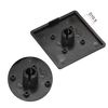 sourcing map Standard Plastic Square Aluminum Extrusion End Cap Black 45x45mm 40pcs
