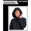Madden Girl Women's Long Maxi Puffer, Black, Large
