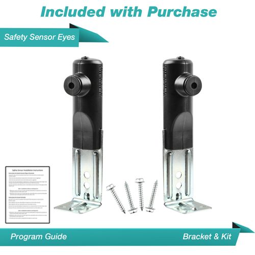 Safety Sensor Beam Eyes for Genie STB-B GSTB-R Garage Door Opener with Bracket