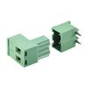 sourcing map 2-Pin 5.08mm Pitch Right Angle PCB Screw Terminal Block Connector 10 Sets