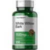White Willow Bark Capsules | 1500mg | 200 Count | Non-GMO | by Horbaach