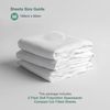 Kinder Valley 2 Pack Soft Polycotton Spacesaver Compact Cot Fitted Sheets 100cm x 50cm (White)