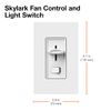 Lutron Electronics SFSQ-LF-WH Skylark Fan Control, White