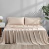 Cooling Sheets King Size Sand - Viscose Made from Bamboo, Luxury Hotel Sheet Set